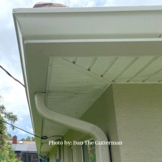 Seamless Gutters in Palm Coast - Photo by Dan The Gutterman Seamless Gutter System Installation