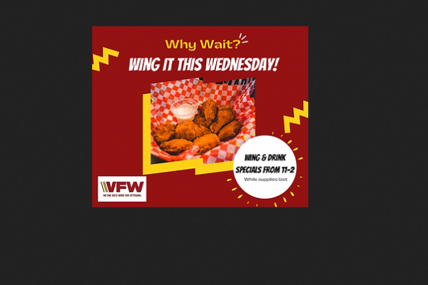 VFW Palm Coast Wing It Wednesday Special